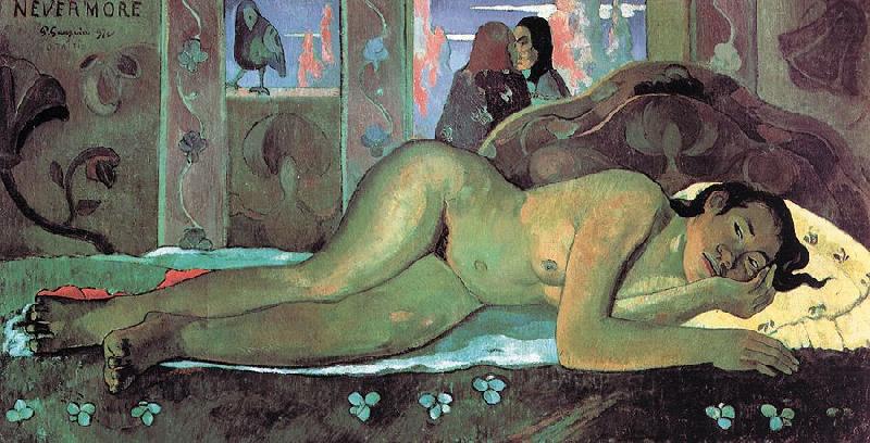 Paul Gauguin Nevermore, O Tahiti china oil painting image